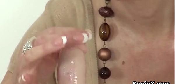 Unfaithful british milf gill ellis unveils her oversized boobs